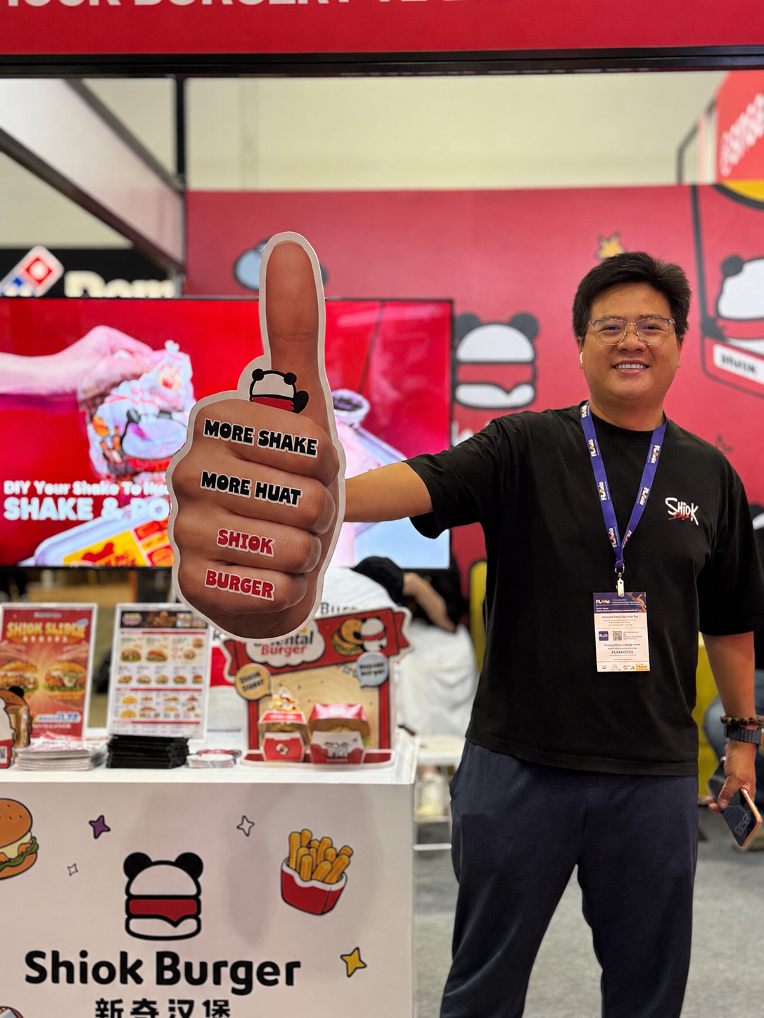 Shiok Burger team at an event